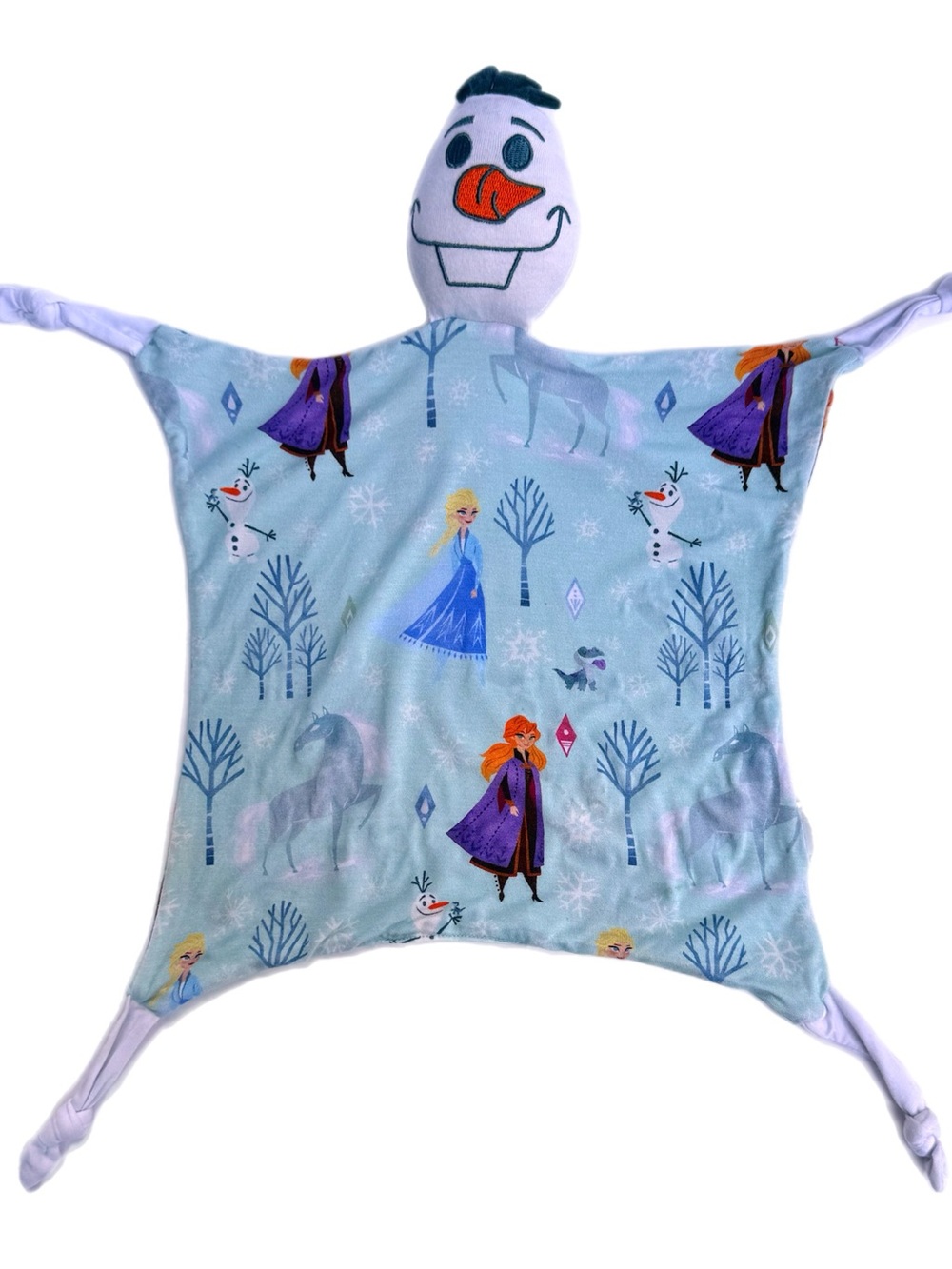 Little Sleepies Disney Frozen Lovey Blanket Olaf Elsa Ana Bamboo security